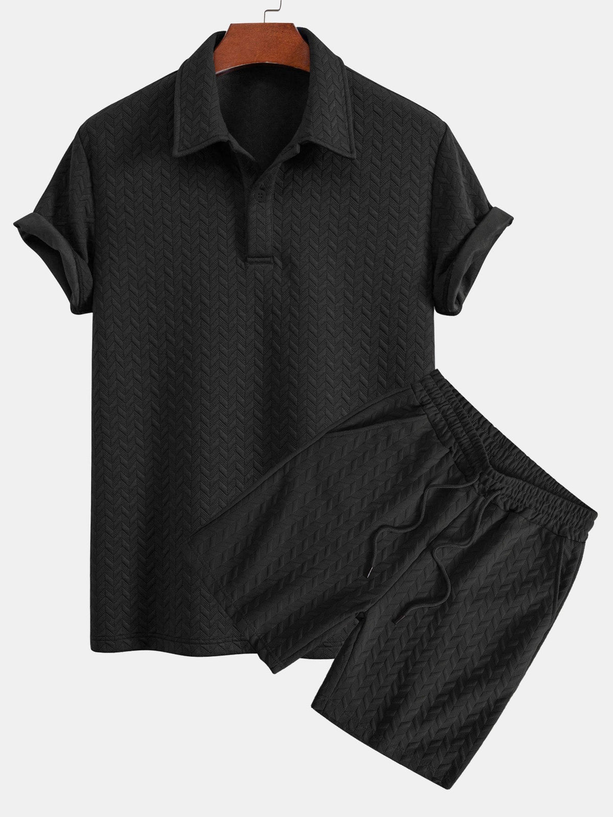 REMI | Set with jacquard shorts