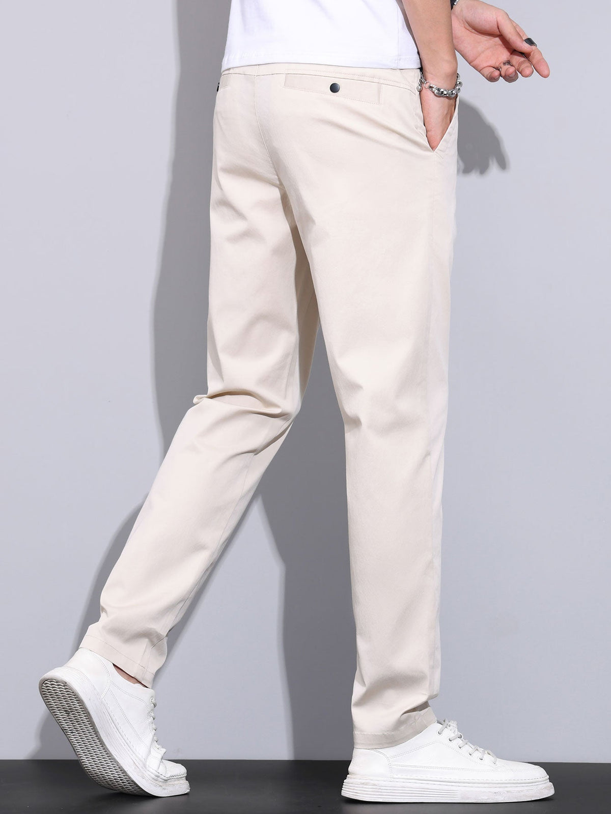 LILY | Straight-leg trousers with elastic waist