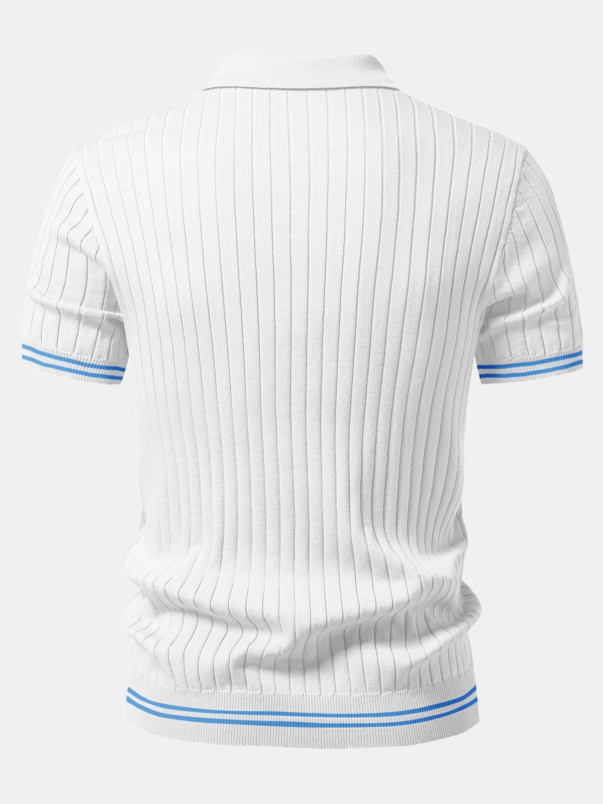 FREDDIE | Knit polo with Johnny collar