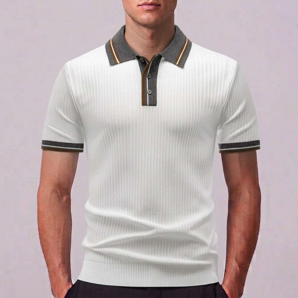 LEO | Polo shirt with contrast piping