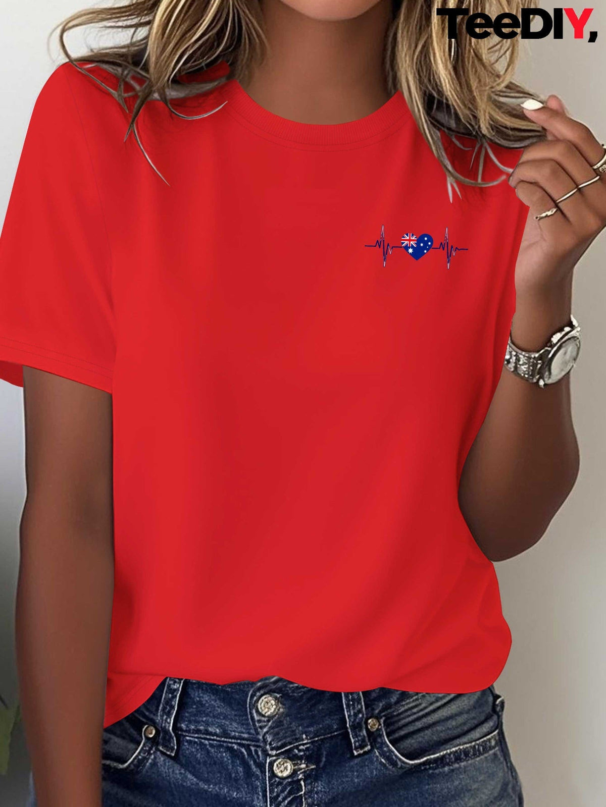 ROSE | Graphic tee with flag print