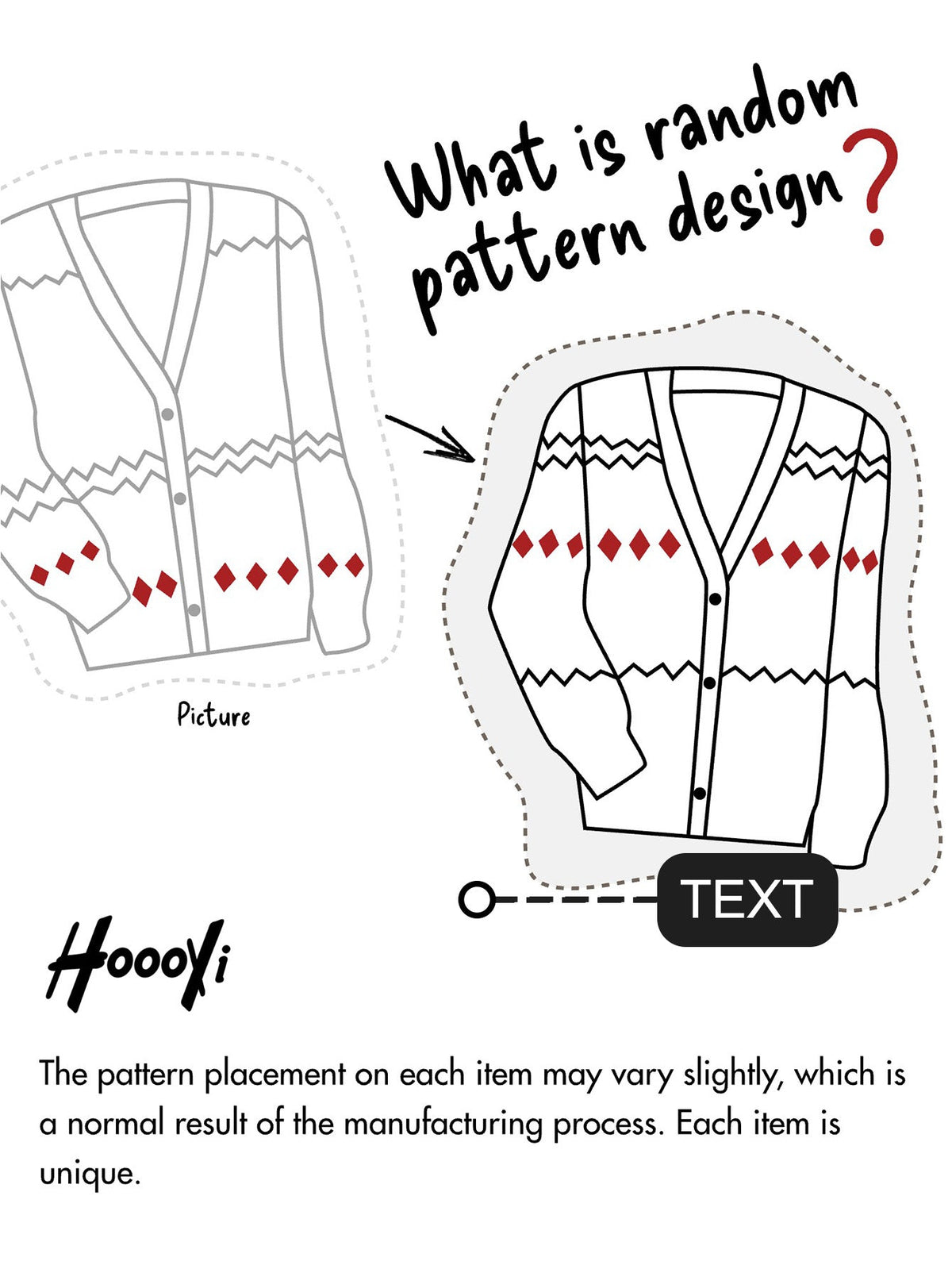 AVA | Zip-up sweater with geometric print