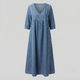 ESTHER | Midi dress with V-neck