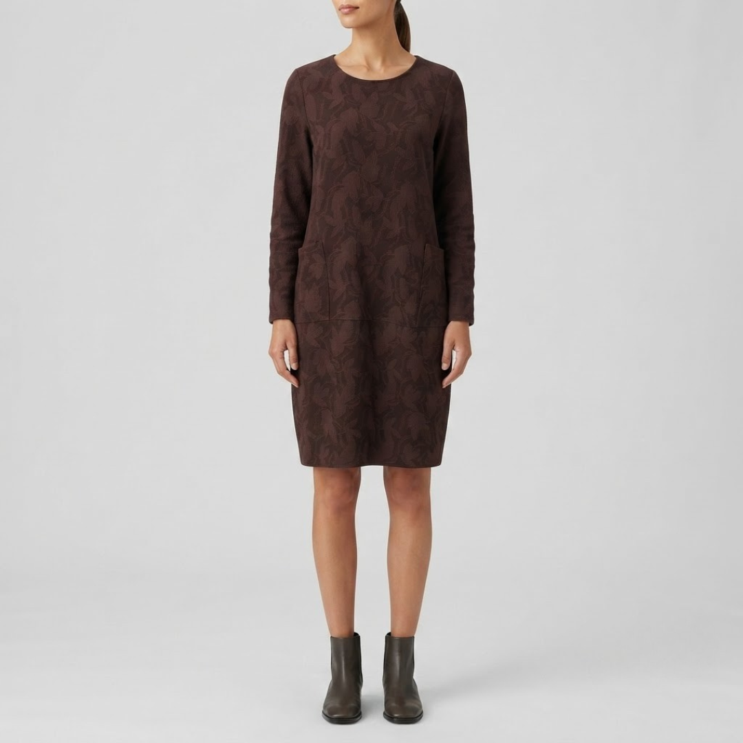 FRITZI | Midi dress with round neck