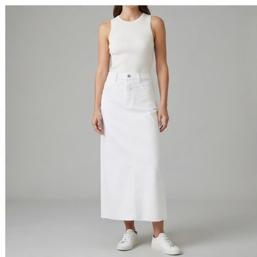 HARPER | Midi skirt with classic denim look