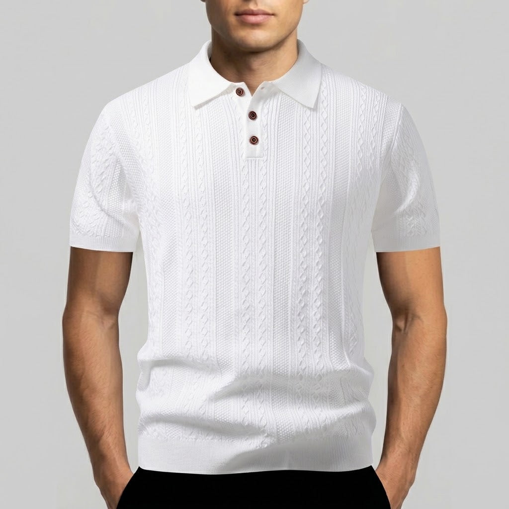OSCAR | Polo shirt with jacquard pattern