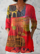 MARIA | Long blouse with V-neck