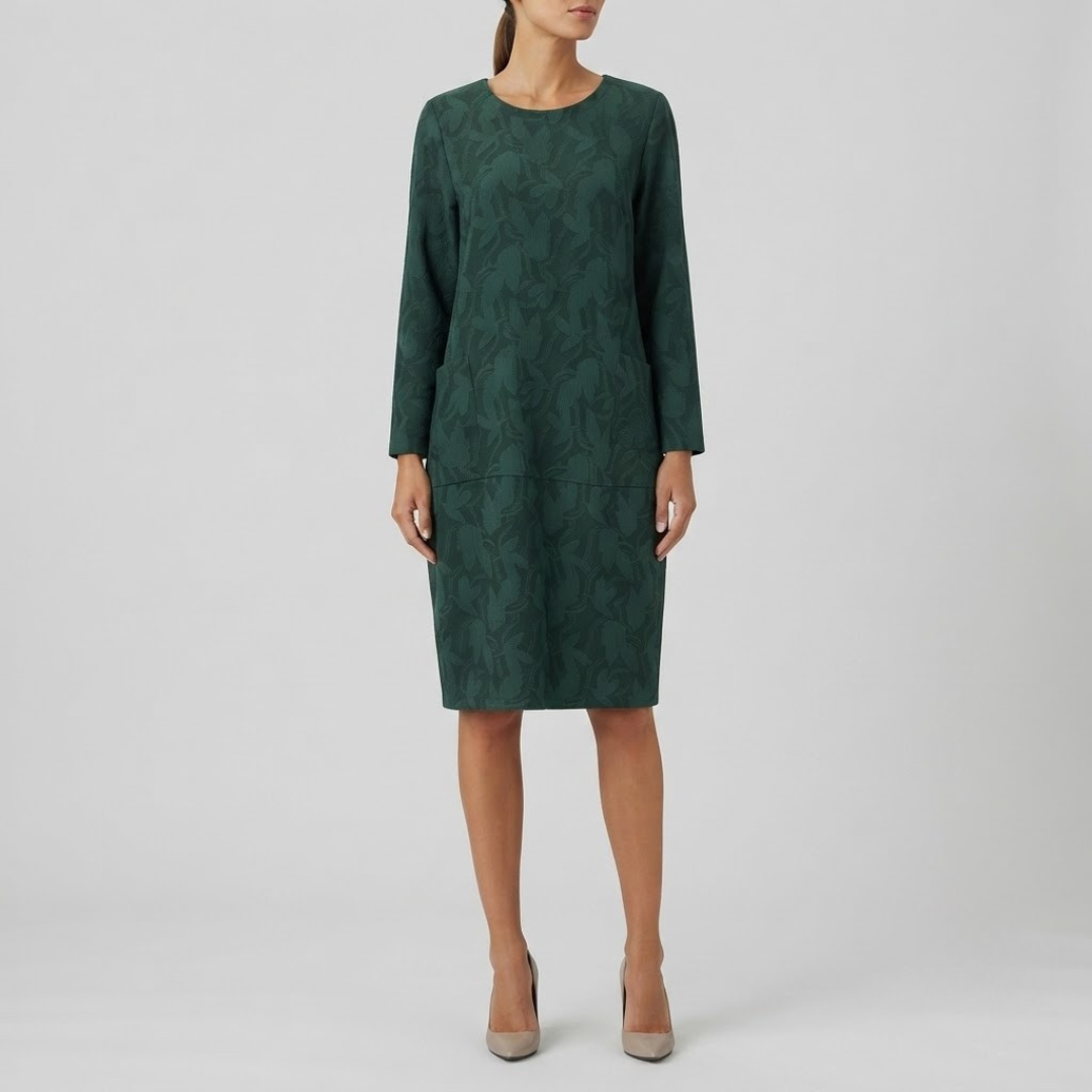 FRITZI | Midi dress with round neck