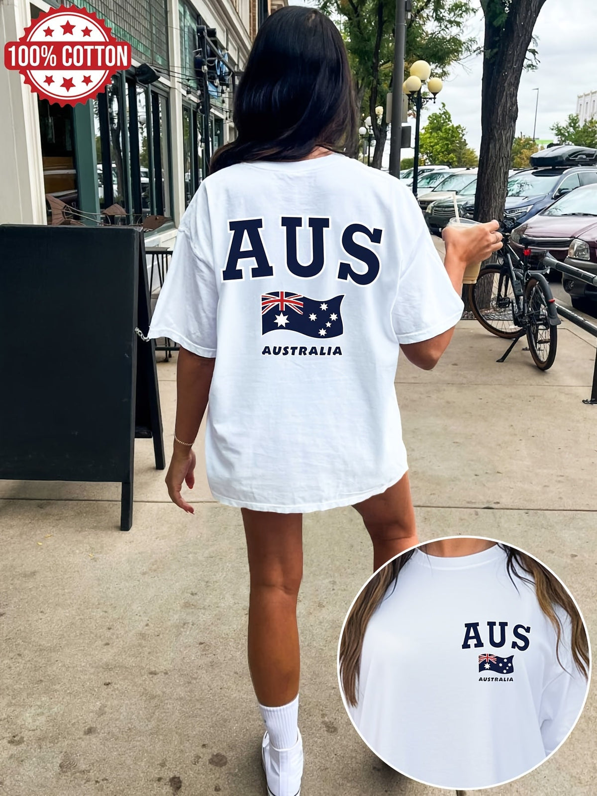 LILY | Oversized tee with double-sided print