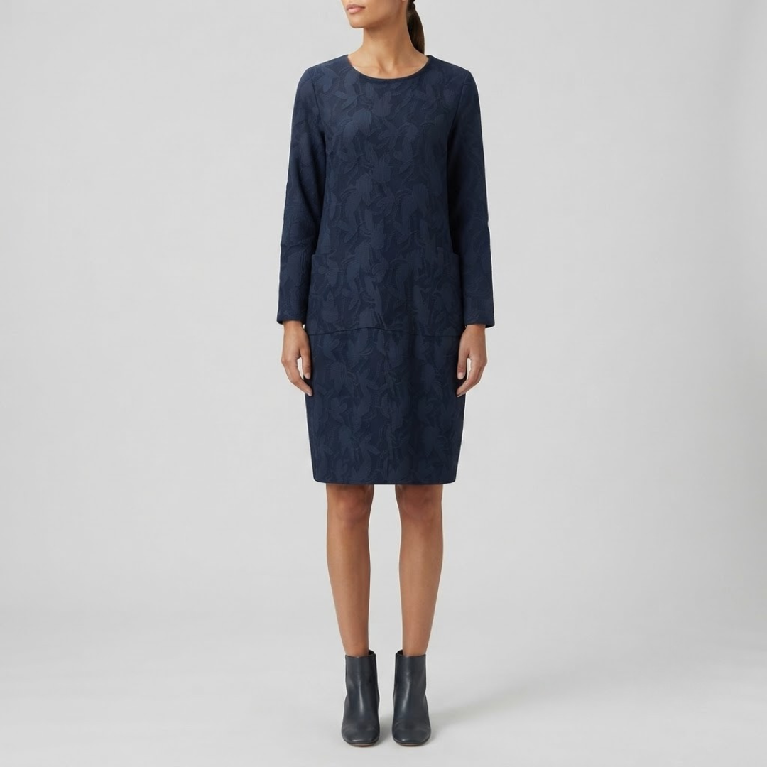 FRITZI | Midi dress with round neck