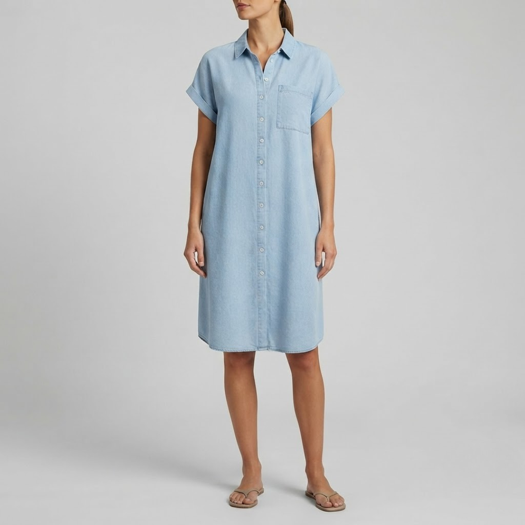 ESME | Midi shirt dress with relaxed fit