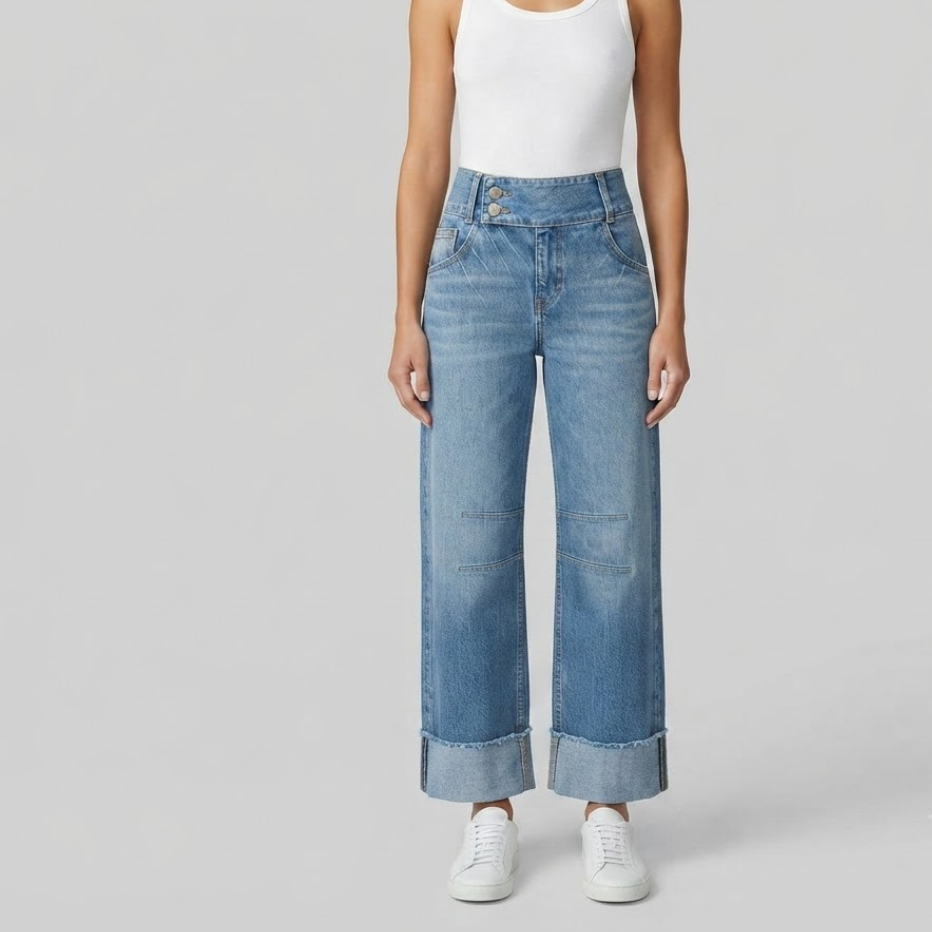 MIA | High-waist wide-leg jeans