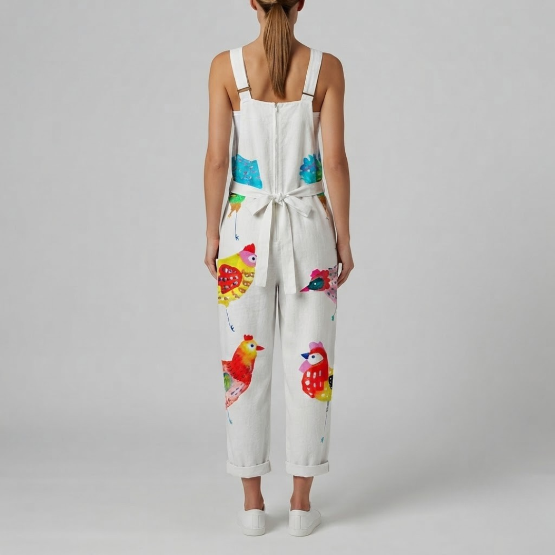 BLOSSOM | Jumpsuit with chicken print