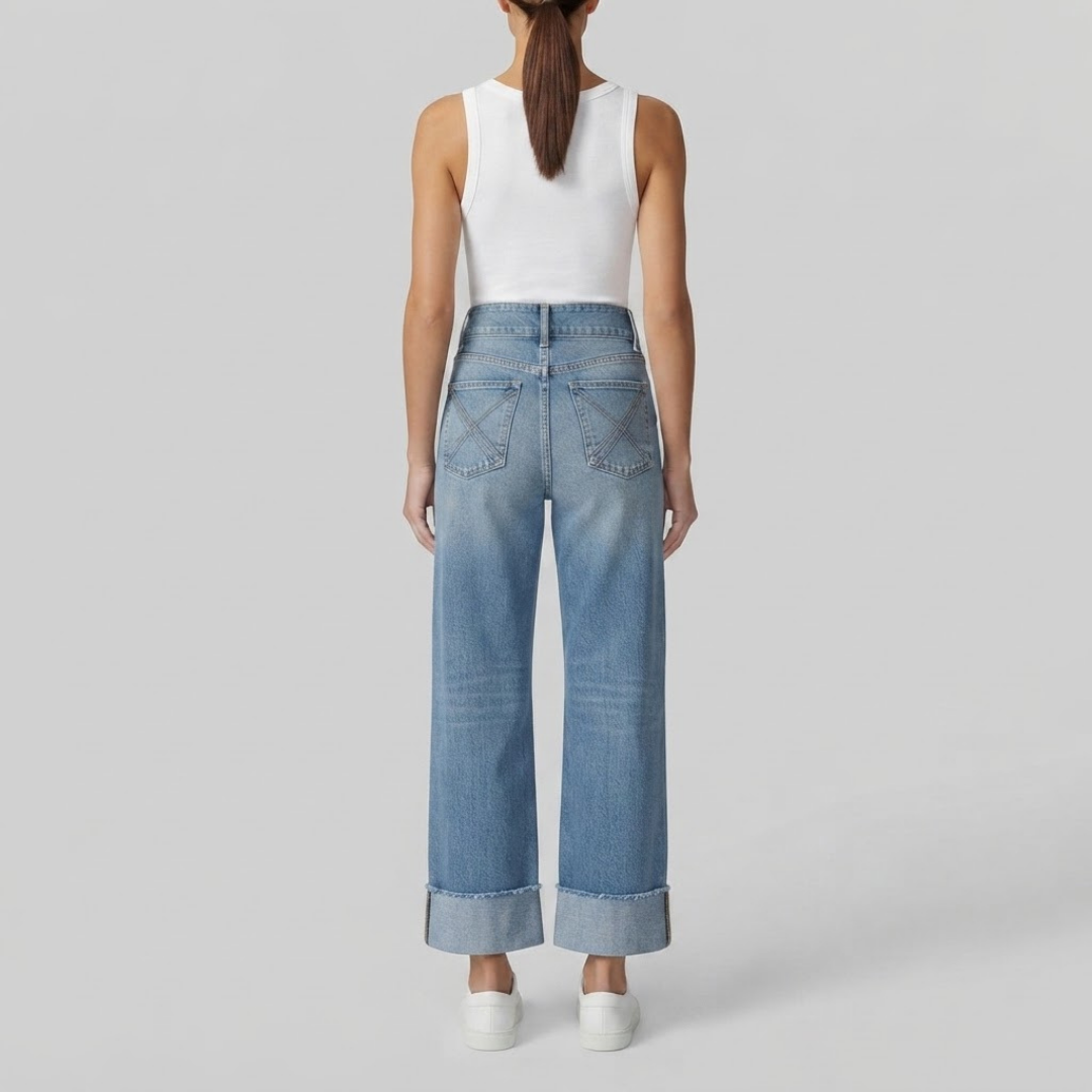 MIA | High-waist wide-leg jeans