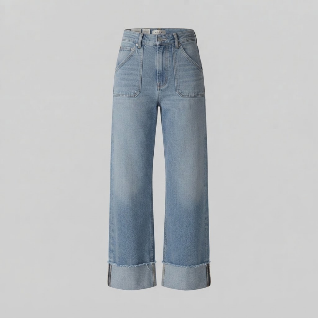 MIA | High-waist wide-leg jeans