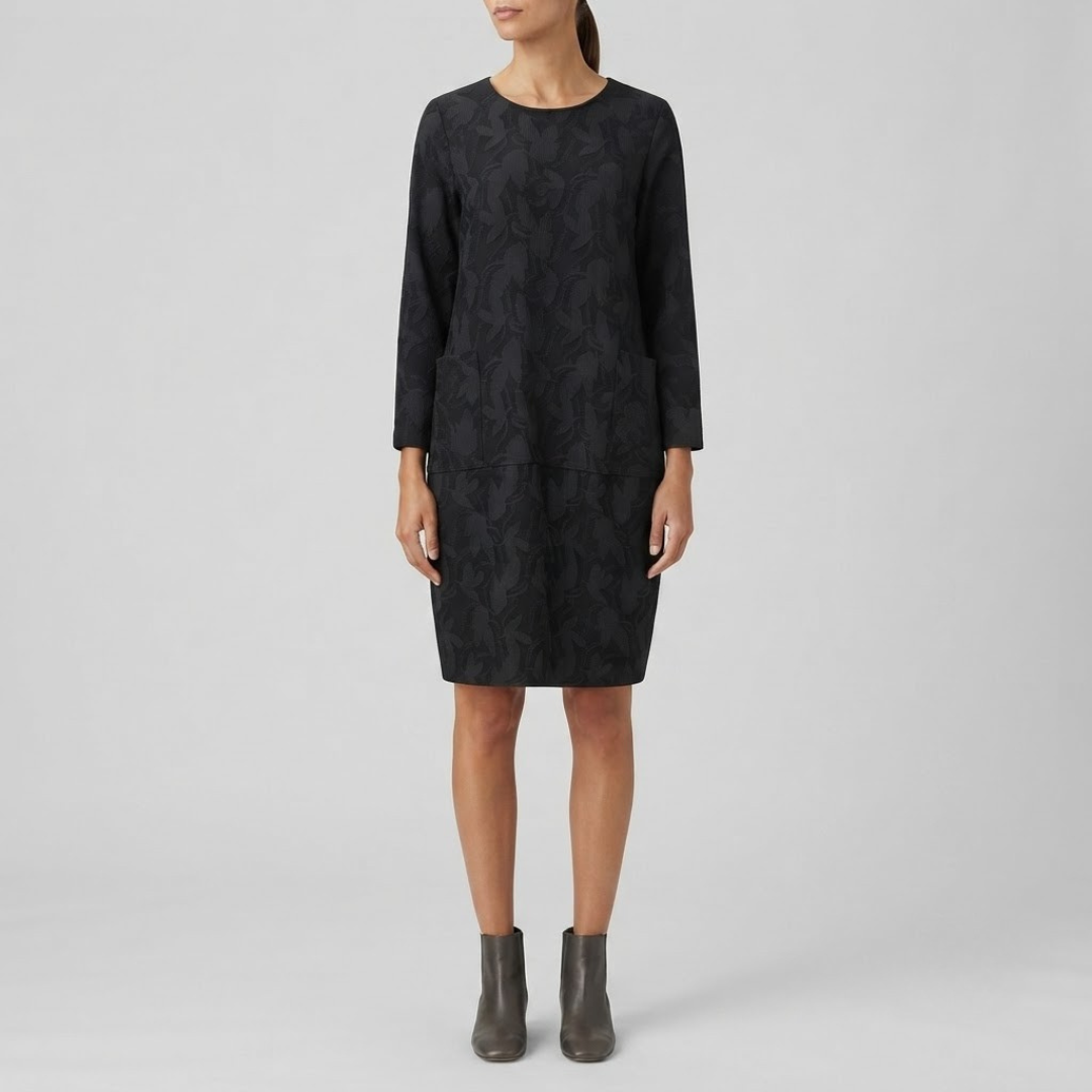 FRITZI | Midi dress with round neck