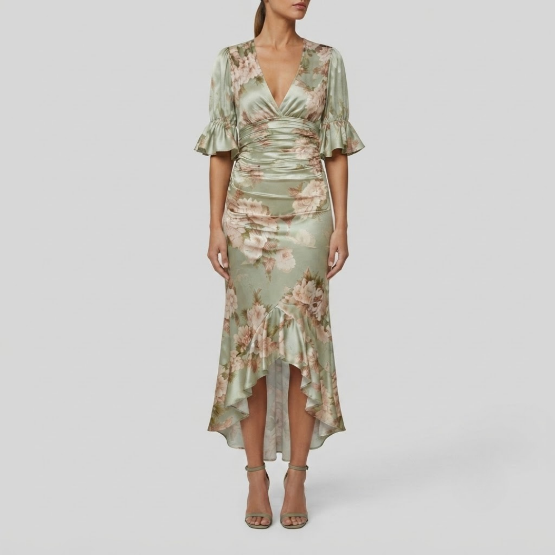 GRACE | Maxi dress with floral print