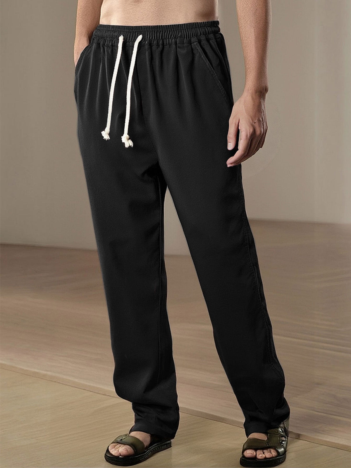 IMOGEN | Straight-leg trousers with wide hem