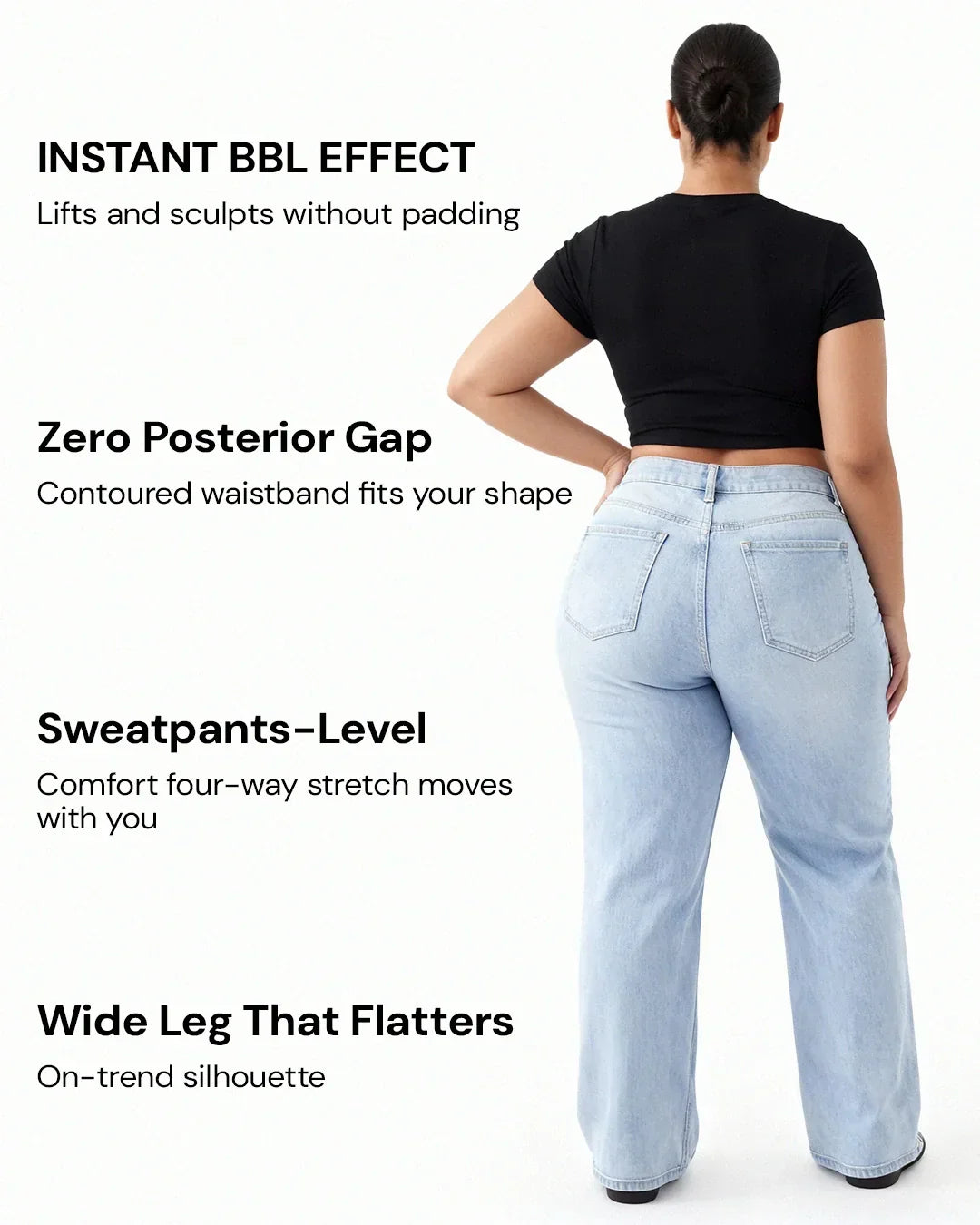 WILLOW | Wide-leg jeans with sculpted waist