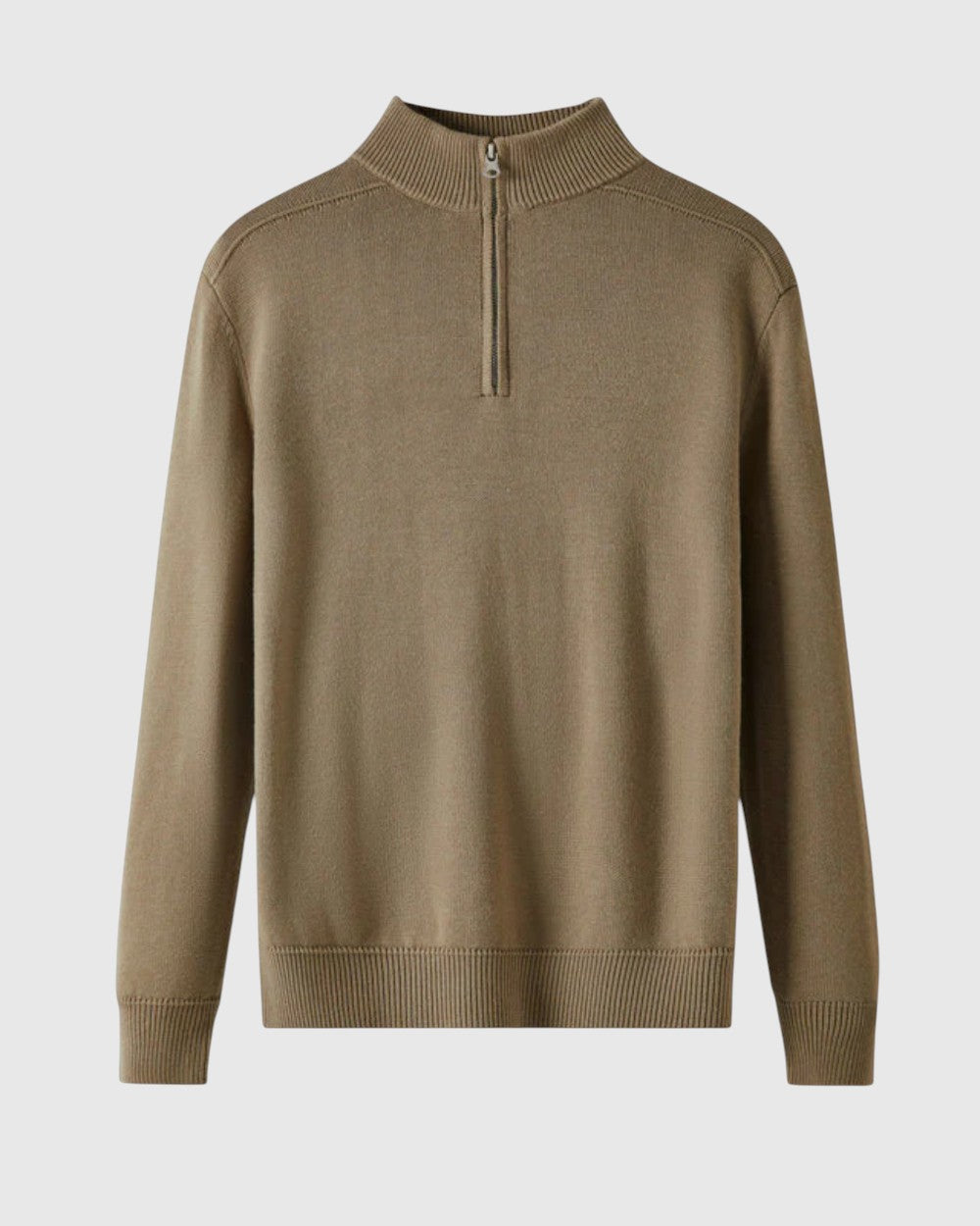 LEO | Zip-neck sweater with tailored fit