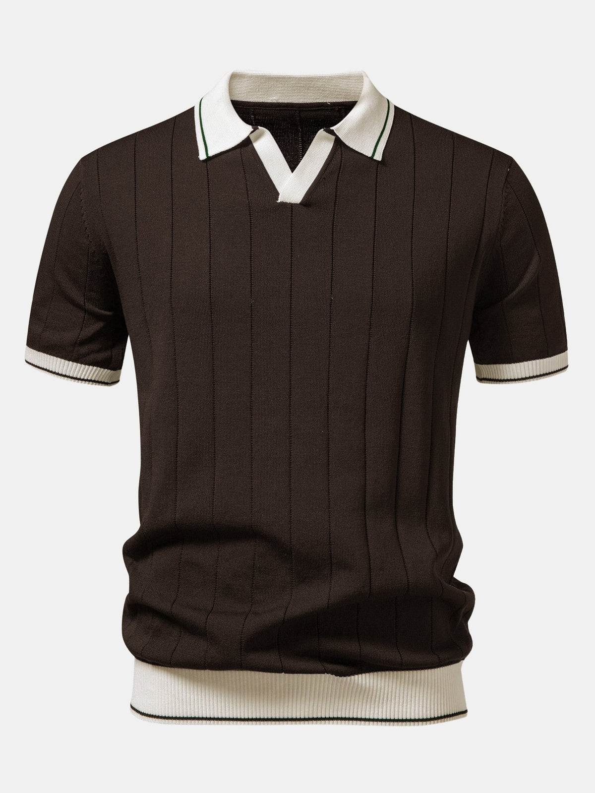 MIA | Set with ribbed polo and tapered trousers