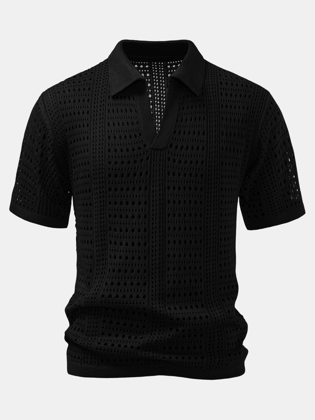 CHARLIE | Set with open-knit polo