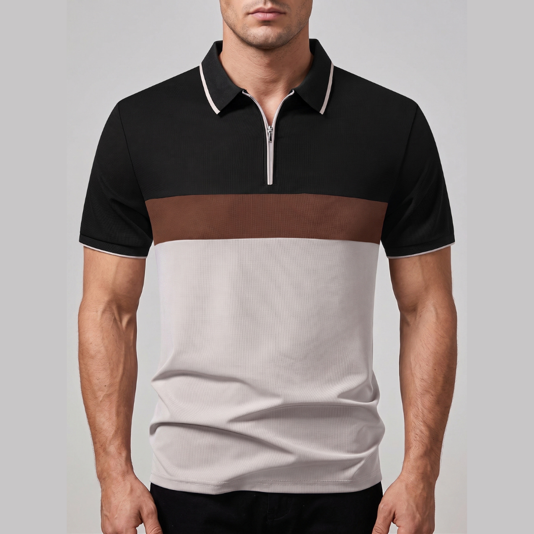 ELLIOT | Polo shirt with zip neckline