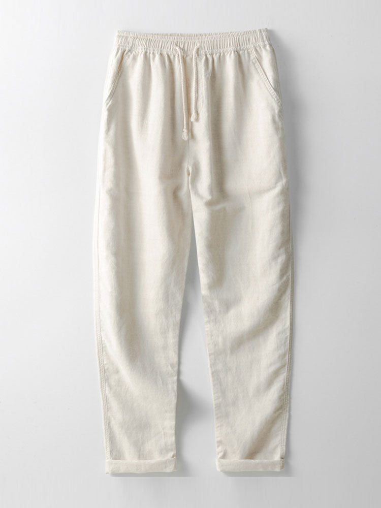 ELLA | Straight-leg trousers in woven fabric