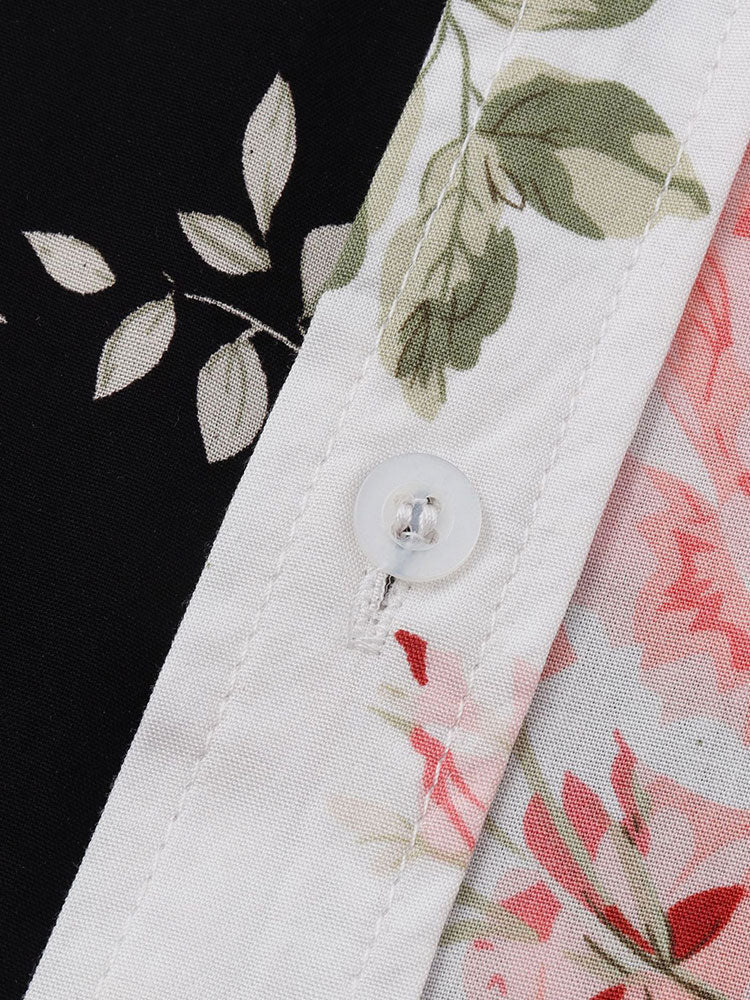 ESME | Set with floral shirt and shorts