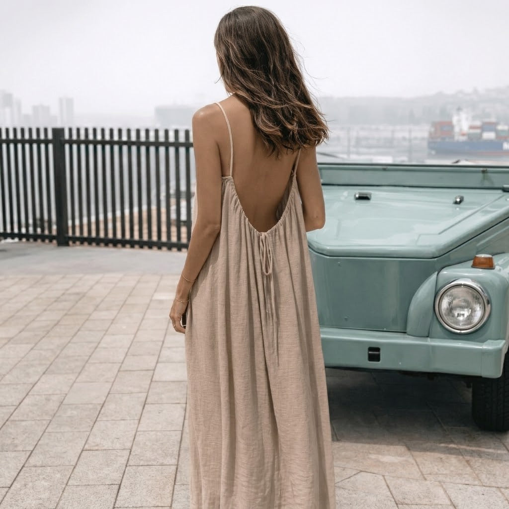 EVE | Maxi dress with open back