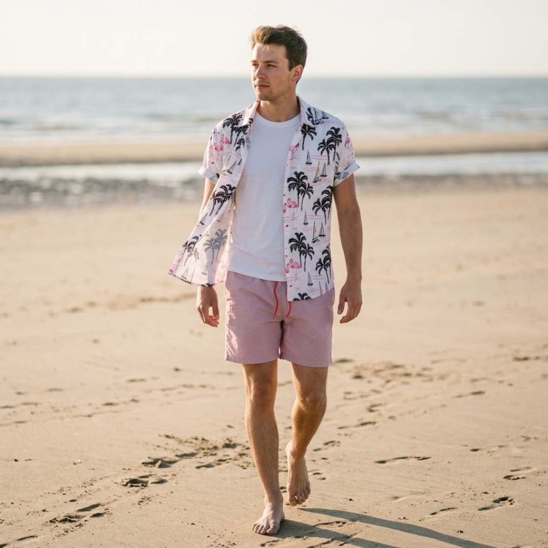 EVIE | Set with printed shorts