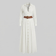 CAMILLE | Maxi dress with lapel collar