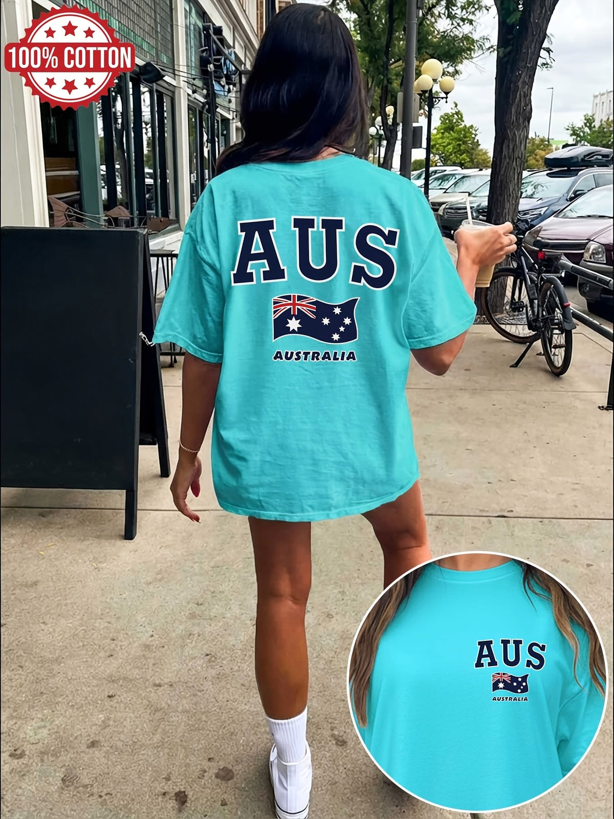 LILY | Oversized tee with double-sided print