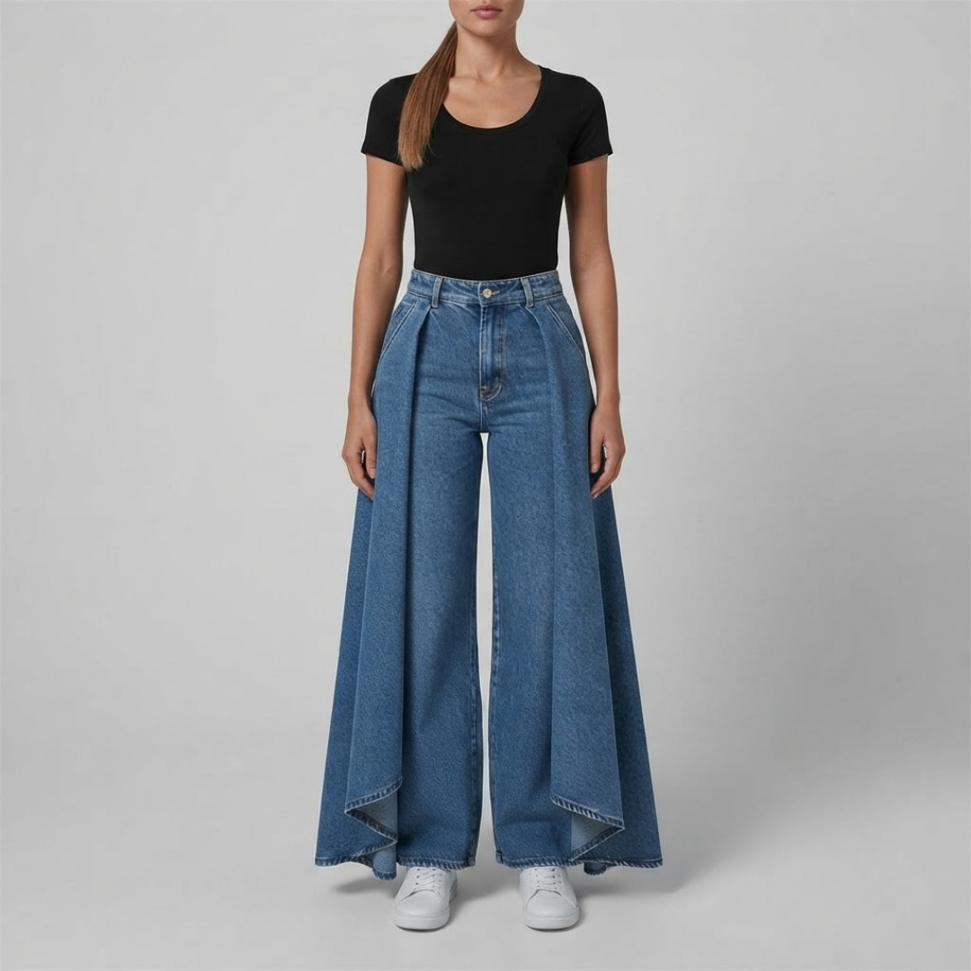 FLORENCE | Wide-leg jeans with high waist