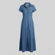 FLORENCE | Maxi dress with button front