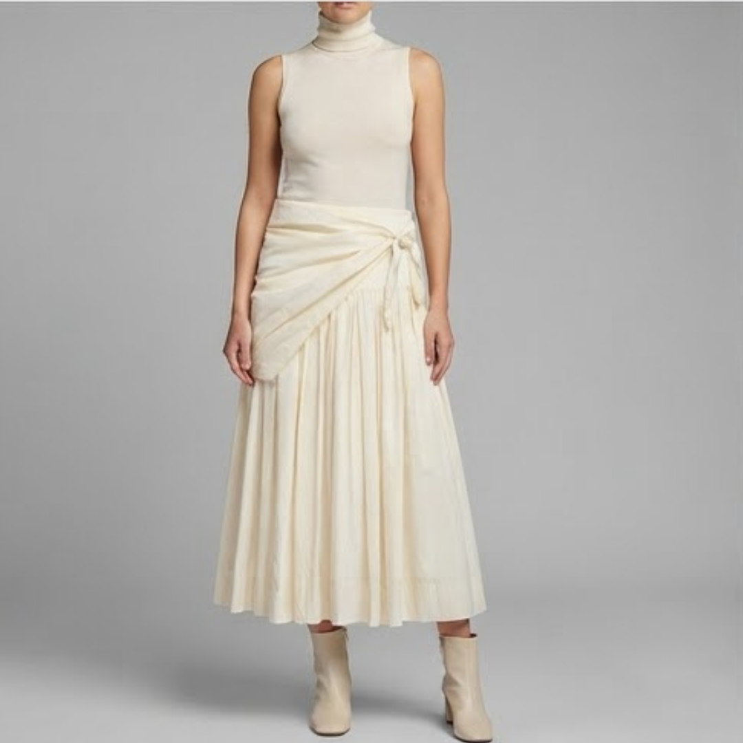 WILLOW | A-line skirt with lace detailing