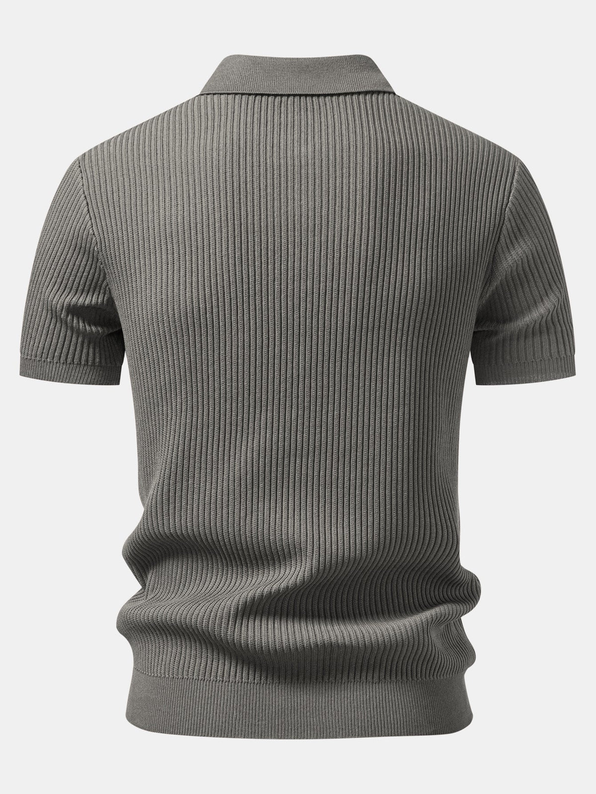 LARA | Zip polo with ribbed knit