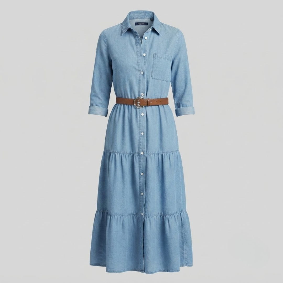 POPPY | Midi dress with relaxed fit