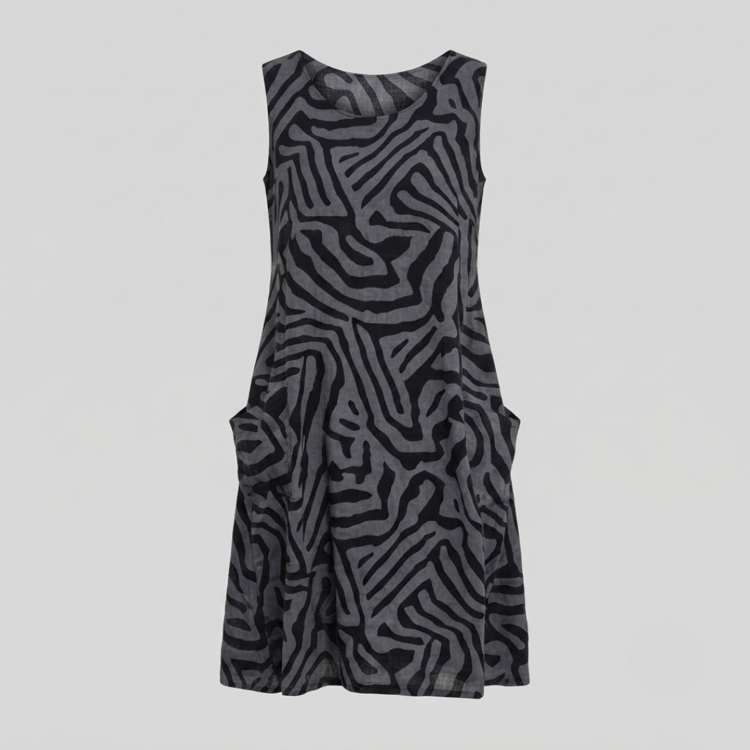 YSABEL | Midi dress with relaxed A-line fit