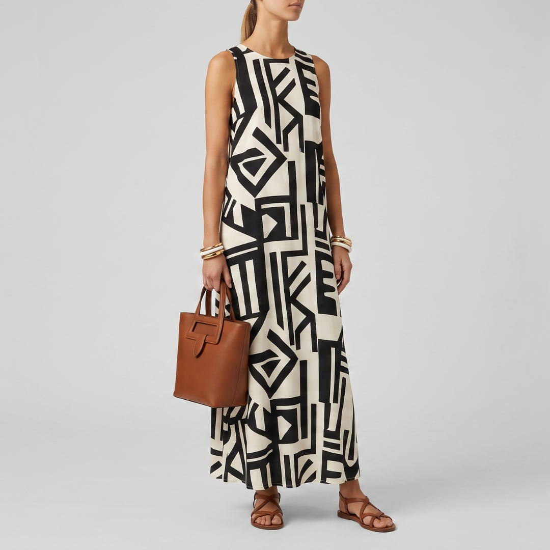 VICTORIA | Midi dress with V-neck