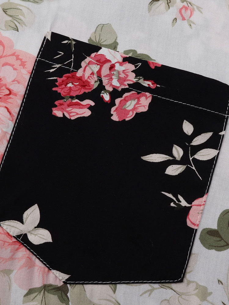 ESME | Set with floral shirt and shorts