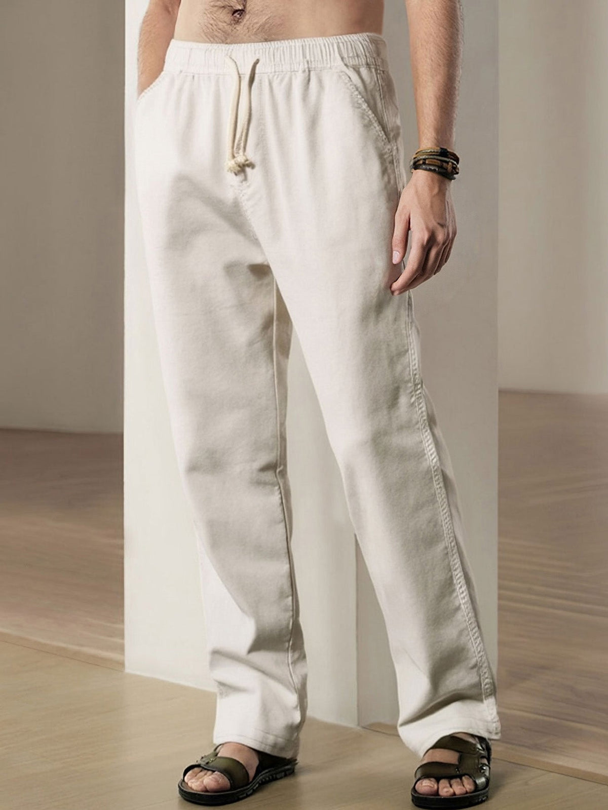 IMOGEN | Straight-leg trousers with wide hem
