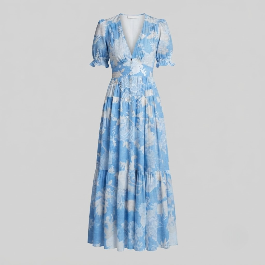 ALESSIA | Midi dress with floral print