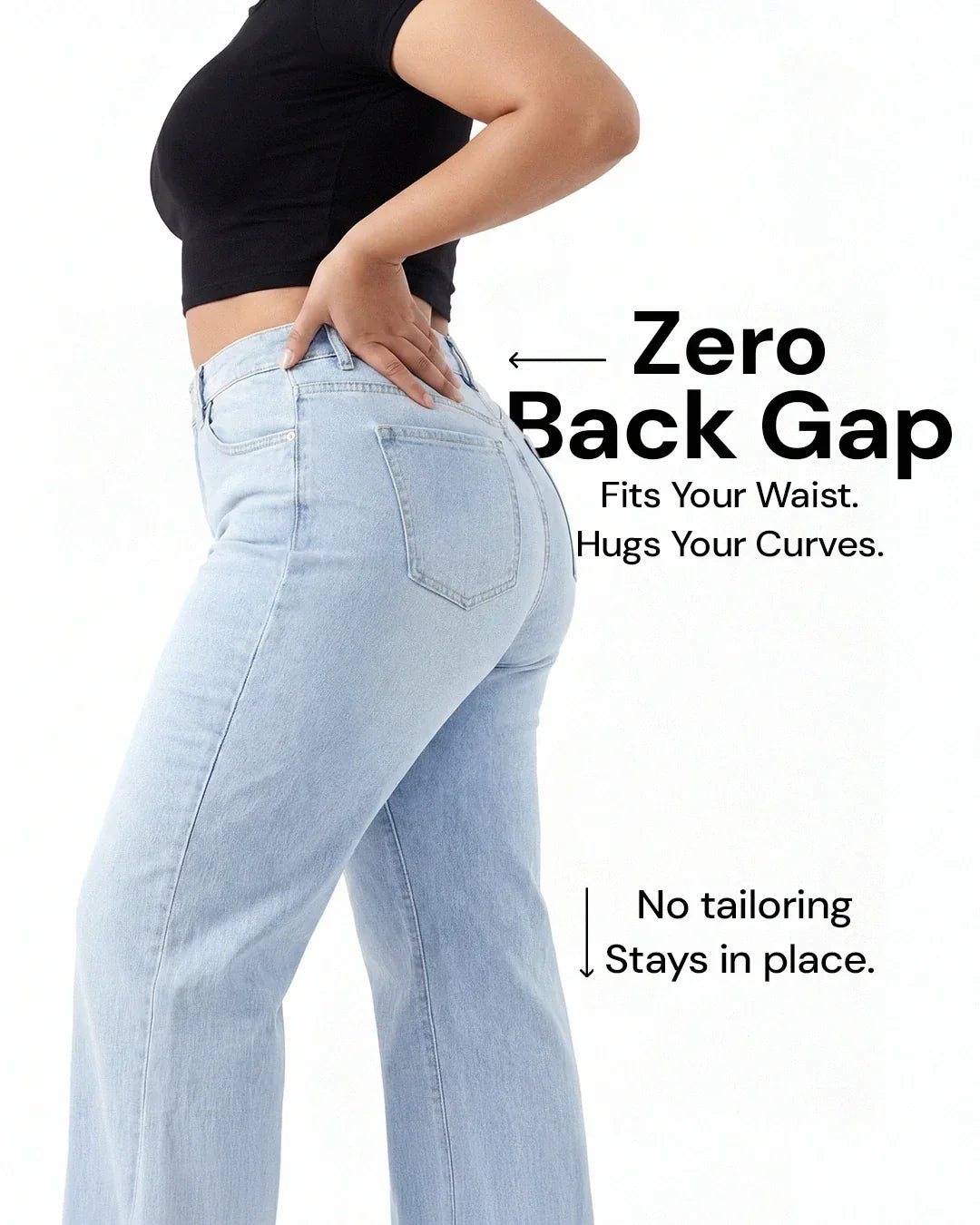 WILLOW | Wide-leg jeans with sculpted waist
