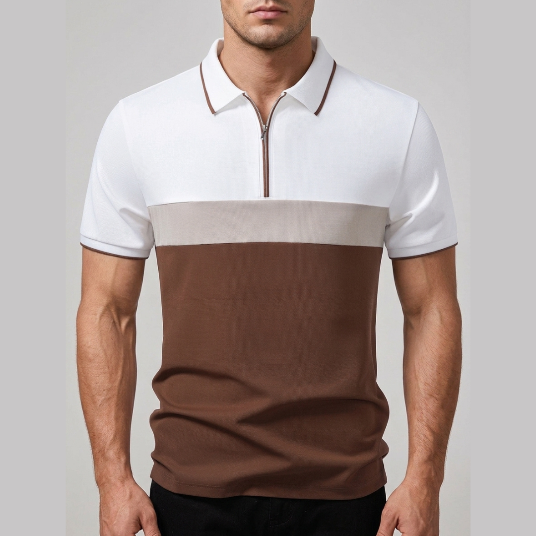 ELLIOT | Polo shirt with zip neckline