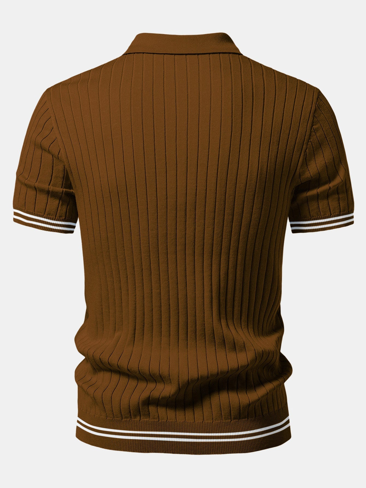 FREDDIE | Knit polo with Johnny collar