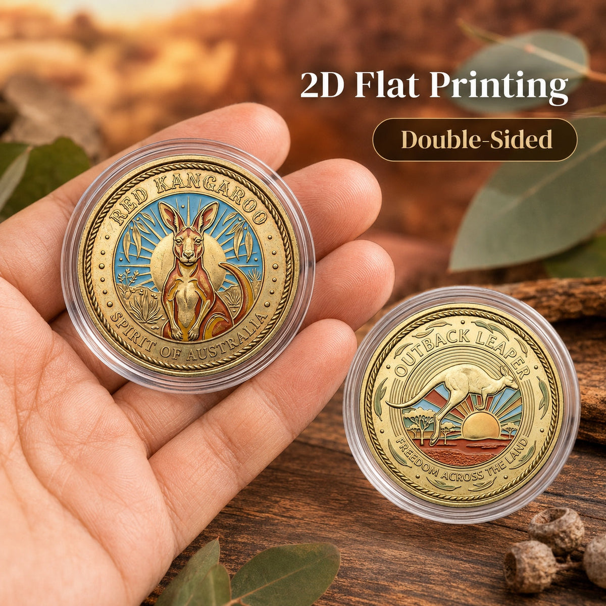 AVA | Brass collector's coin with kangaroo design
