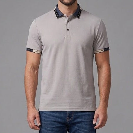CHARLIE | Polo shirt with contrast piping
