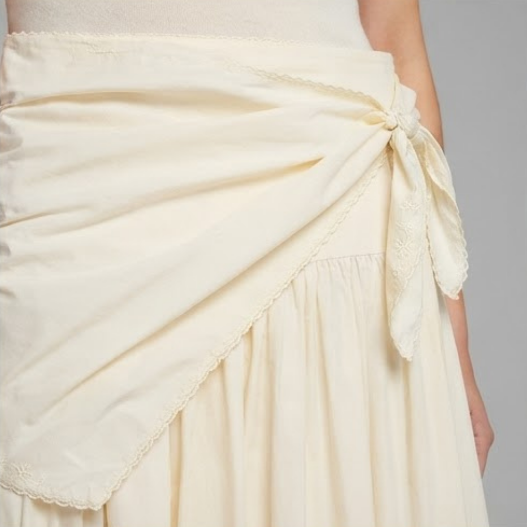 WILLOW | A-line skirt with lace detailing
