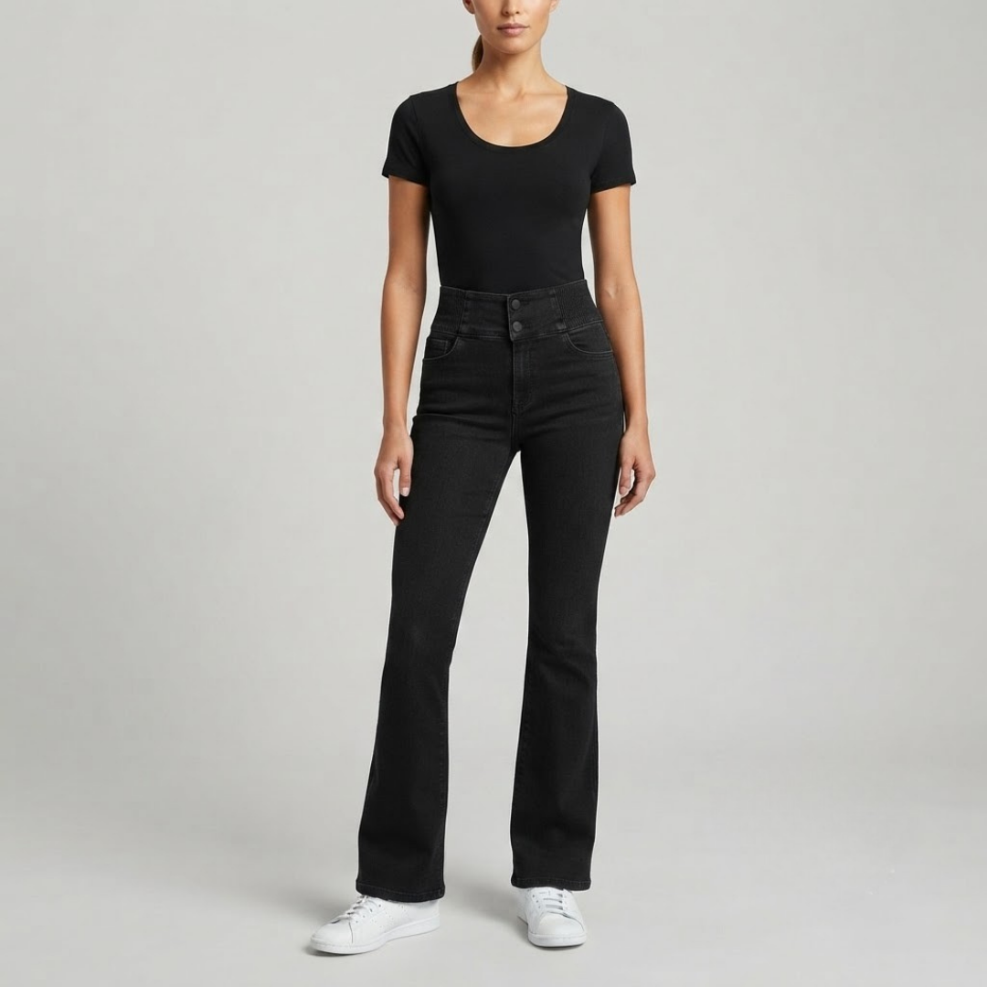 GRACE | High-waisted flare jeans with stretch